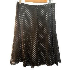 Rafaella Black Georgette Skirt 12P